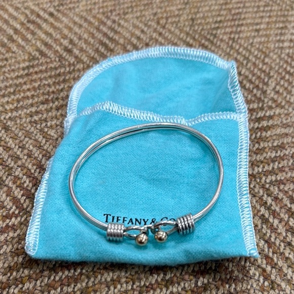 Tiffany & Co. Silver Hook and Coil Bracelet - Sterling silver and 18k gold